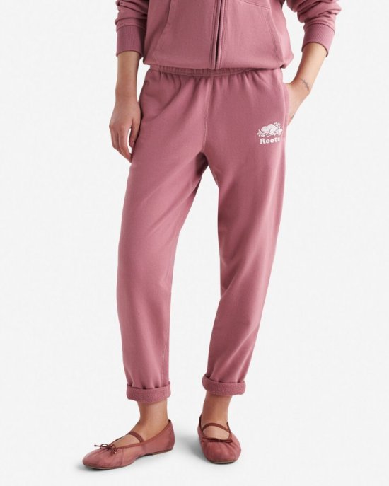 Roots Organic Easy Ankle Sweatpant - RETRO ROSE