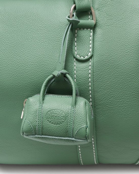 Roots Upcycle Banff Bag Charm Cervino - EUCALYPTUS GREEN