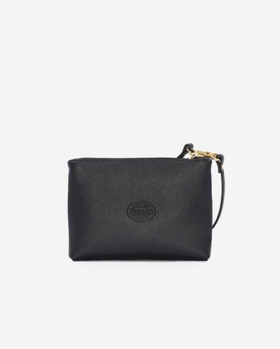 Roots Monogram Wristlet Black - H