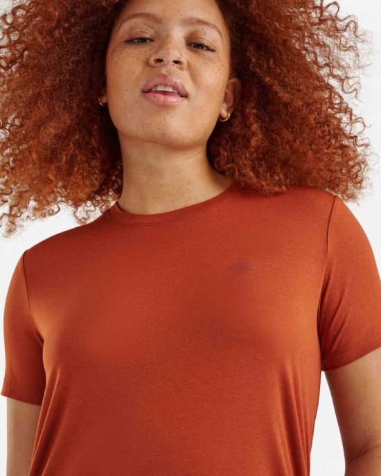 Roots Renew Short Sleeve Top - PAPRIKA ORANGE MIX