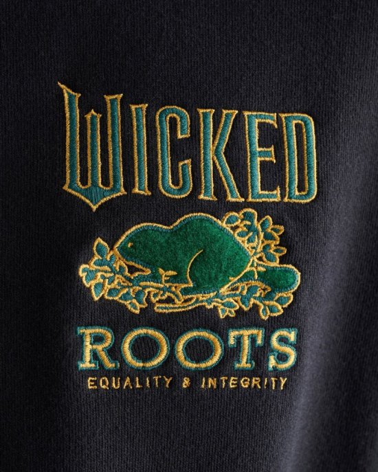 Roots X Wicked Relaxed Hoodie - BLACK