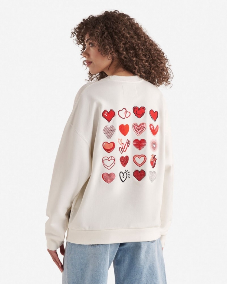 Roots Love Studio Crew - ECRU - Click Image to Close