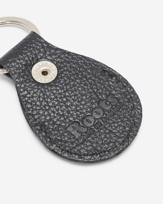 Roots Key Ring for Apple AirTag - BLACK
