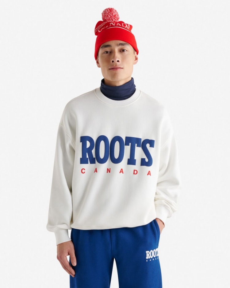 Roots Retro Crew - WHITE - Click Image to Close