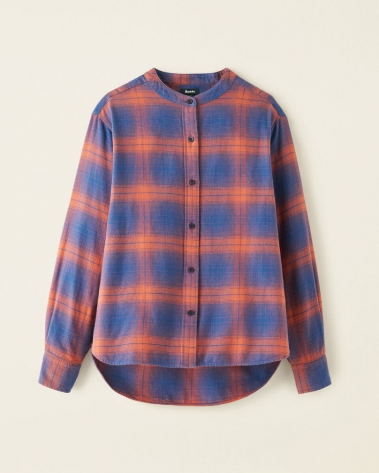 Roots Manning Flannel Shirt - ETRUSCAN CLAY - Click Image to Close