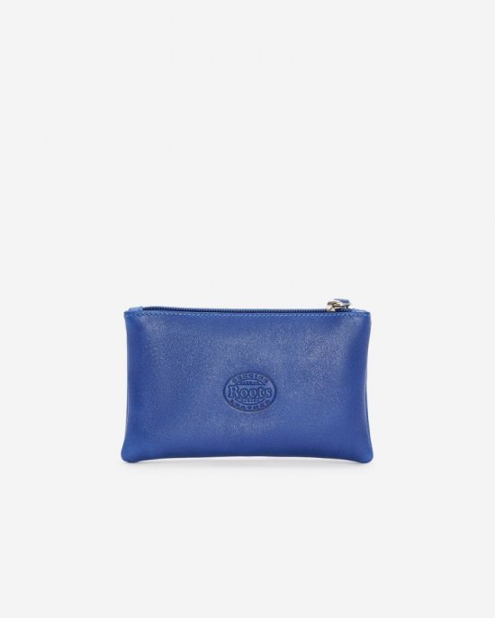 Roots Medium Zip Pouch Mirage - ROYAL BLUE