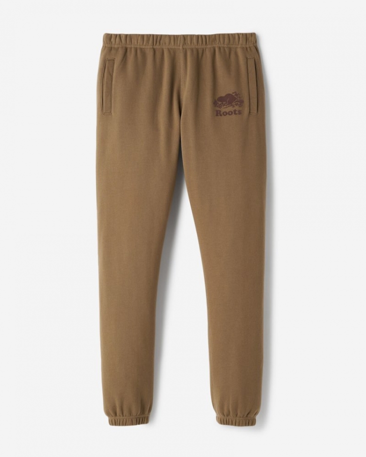 Roots Organic Original Sweatpant - BRITISH KHAKI - Click Image to Close