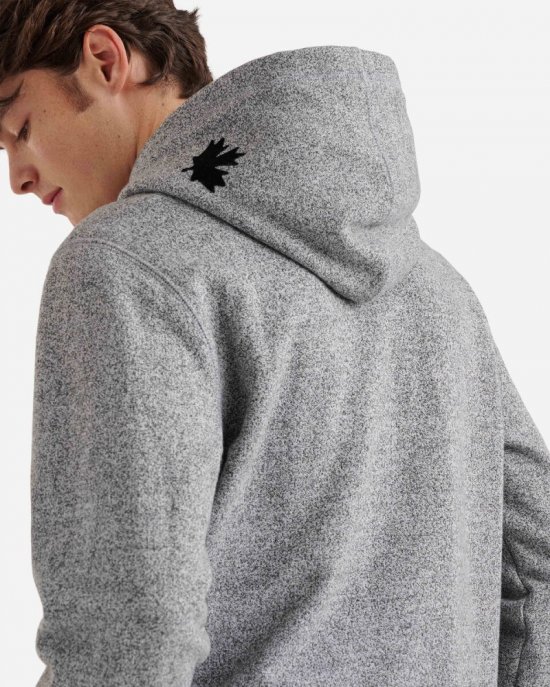 Roots Organic Original Kanga Hoodie - SALT & PEPPER