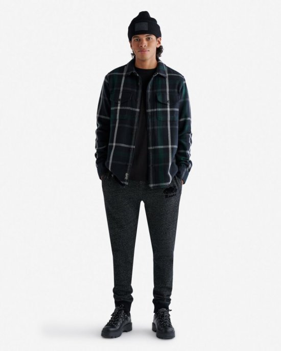 Roots Organic Park Slim Sweatpant - BLACK PEPPER
