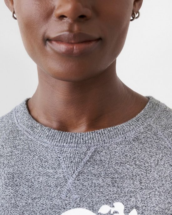 Roots Organic Original Crew Sweatshirt - SALT & PEPPER