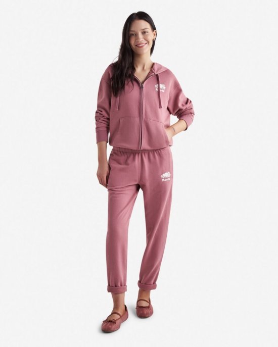 Roots Organic Easy Ankle Sweatpant - RETRO ROSE