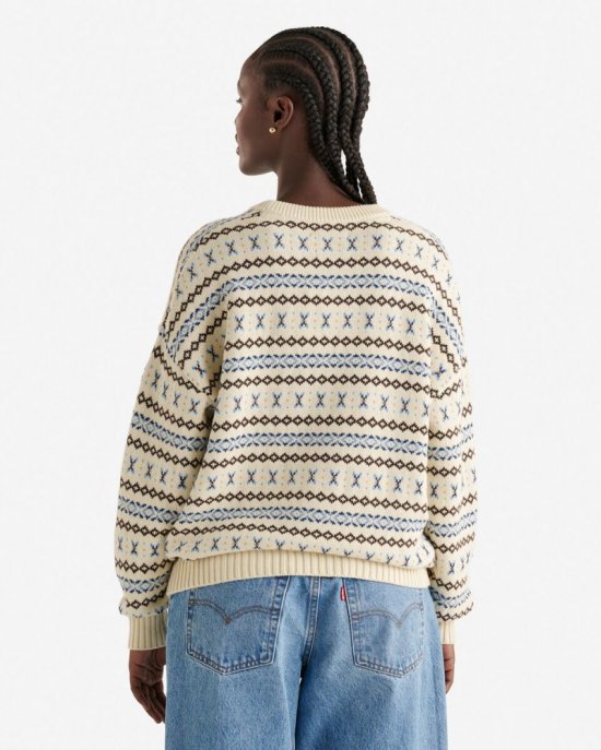 Roots Beaver Canoe Re-Issue Sweater - SEEDPEARL CREAM