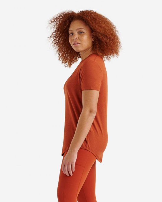 Roots Renew Short Sleeve Top - PAPRIKA ORANGE MIX