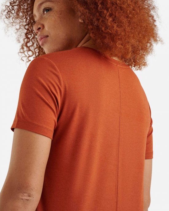 Roots Renew Short Sleeve Top - PAPRIKA ORANGE MIX
