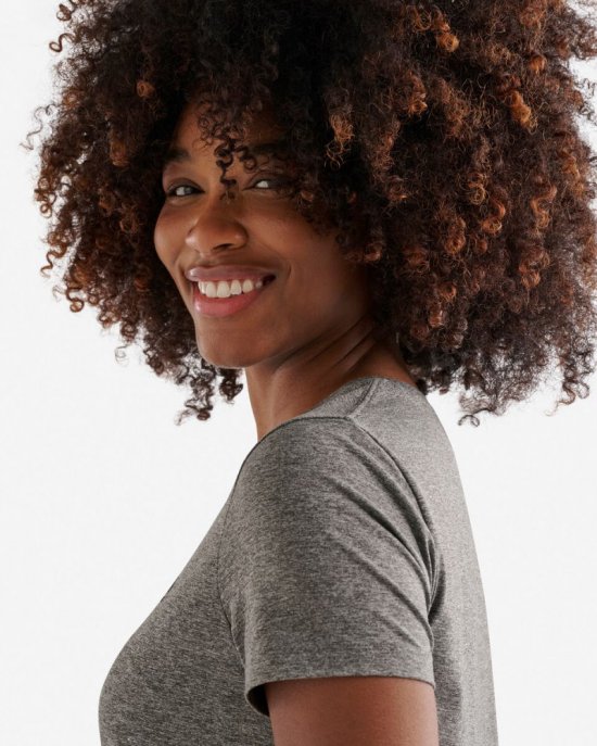 Roots Renew Knit Short Sleeve Top - SALT & PEPPER
