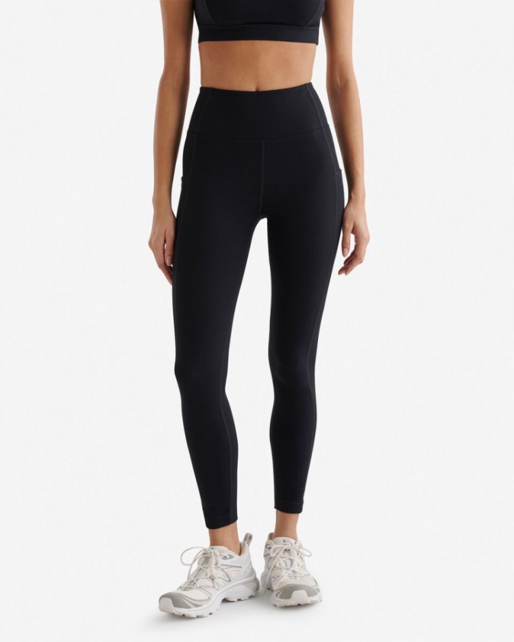 Roots Restore Stretch Pocket Legging - BLACK - Click Image to Close