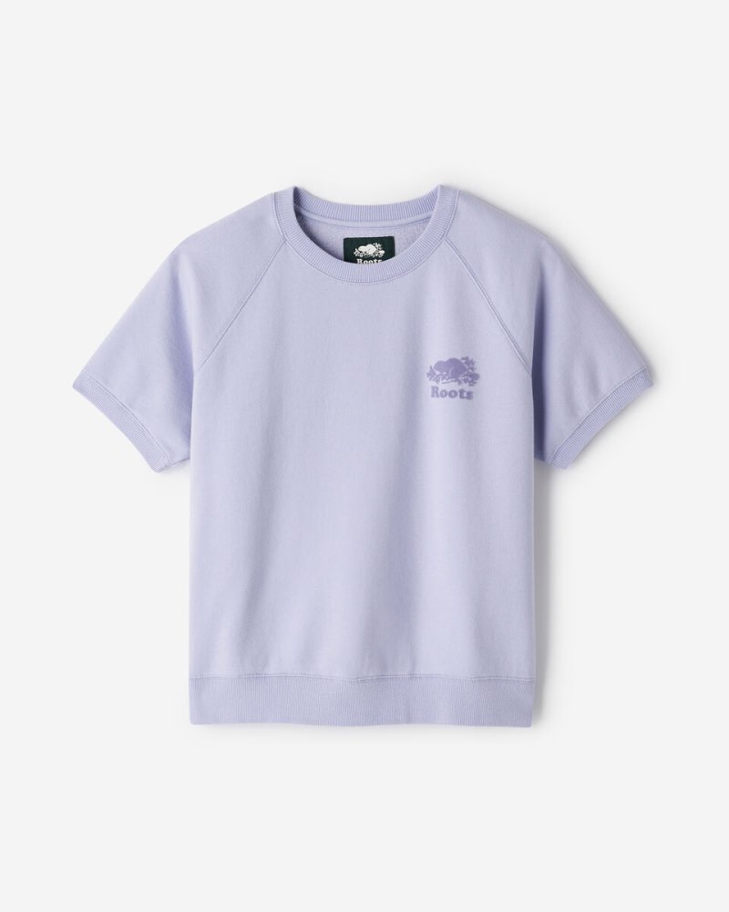 Roots Organic Cooper Short Sleeve Sweatshirt - COSMIC SKY