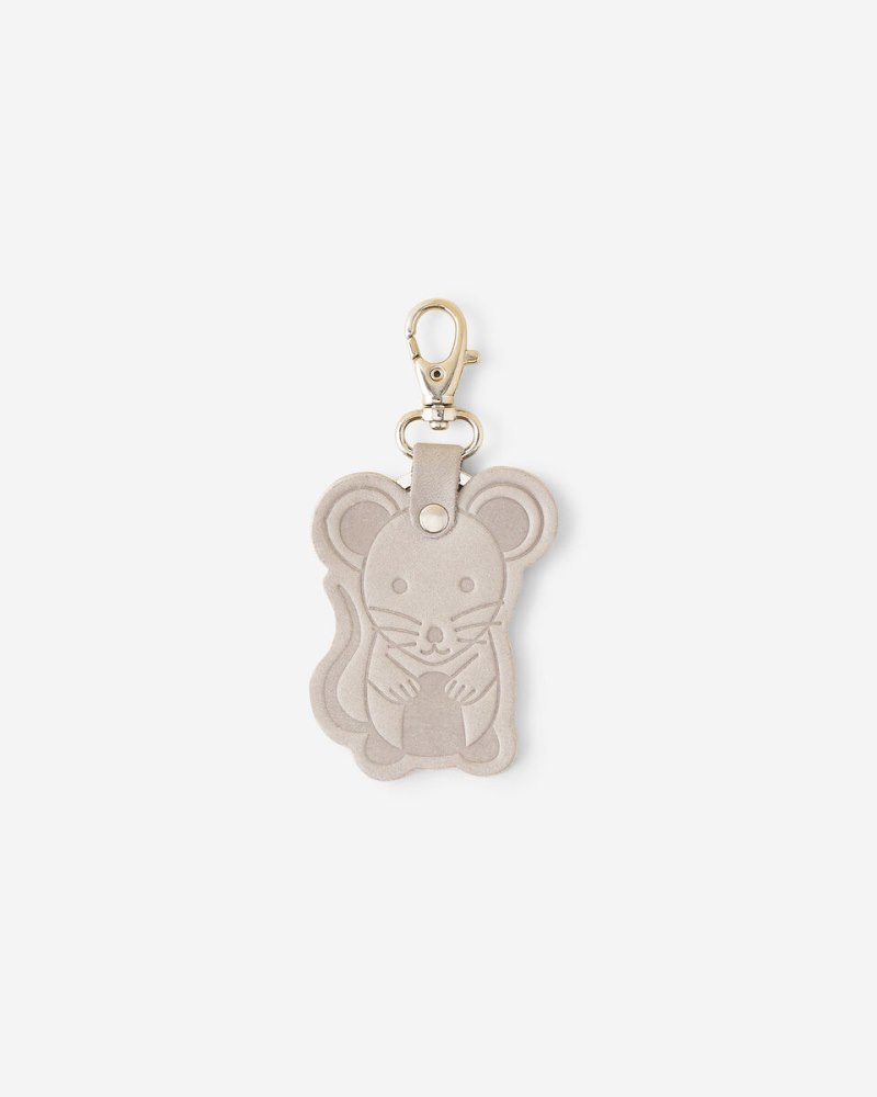 Roots Lunar New Year Rat Key Ring - ASH GREY