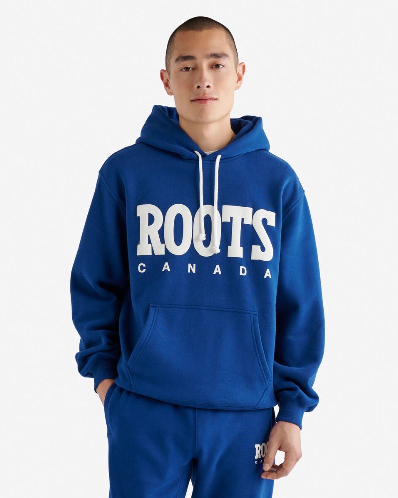 Roots Retro Kanga Hoodie - ESTATE BLUE