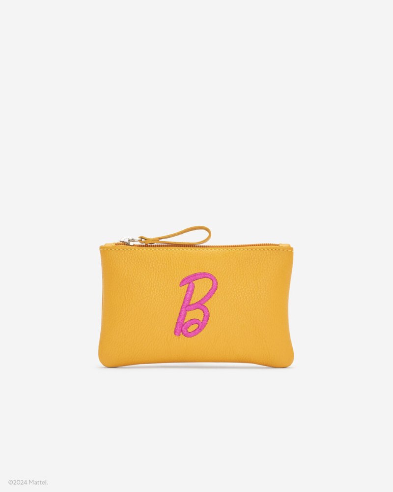 Roots Barbie™ X Roots Medium Zip Pouch - SUNFLOWER