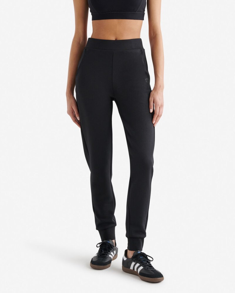 Roots Recover Essential Interlock Slim Jogger - BLACK