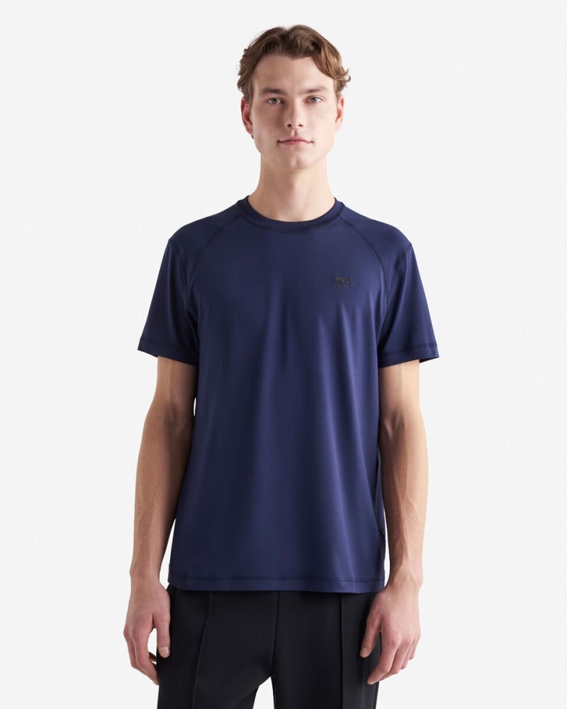 Roots Renew Short Sleeve T-Shirt - NAVY BLAZER