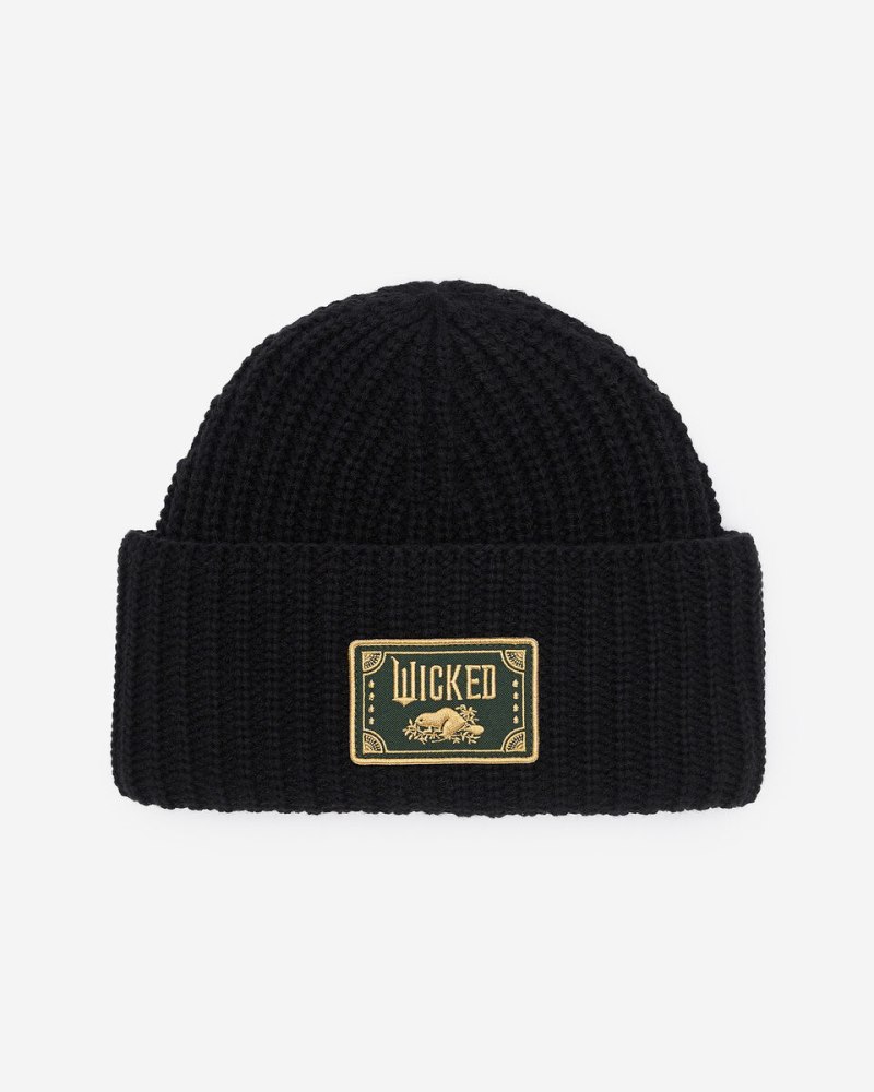 Roots X Wicked Patch Beanie - BLACK
