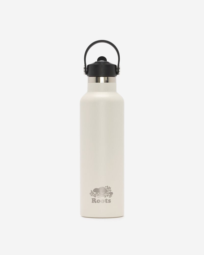 Roots Water Bottle - WHITE