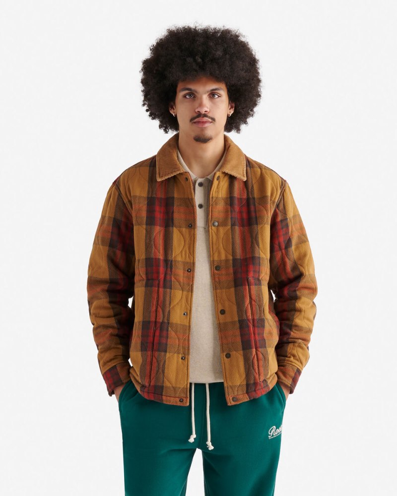 Roots Cypress Quilted Jacket - TANNERY BROWN