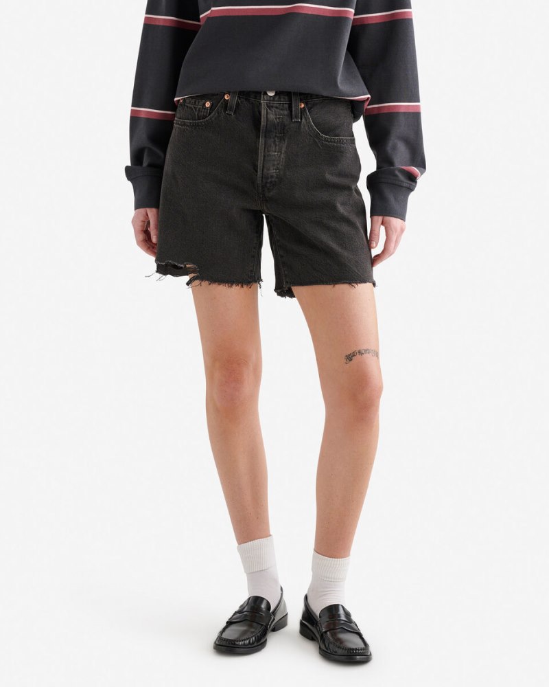 Roots Levi's 501® Mid Thigh Womens Short - BLACK