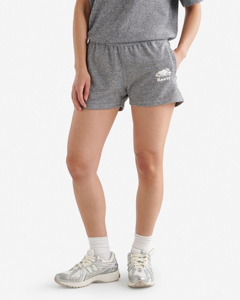 Roots Organic Original Sweatshort 3 Inch - SALT & PEPPER