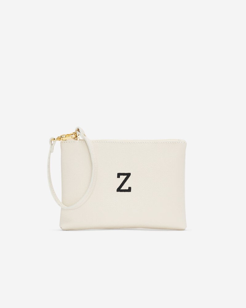 Roots Monogram Wristlet Ivory - Z