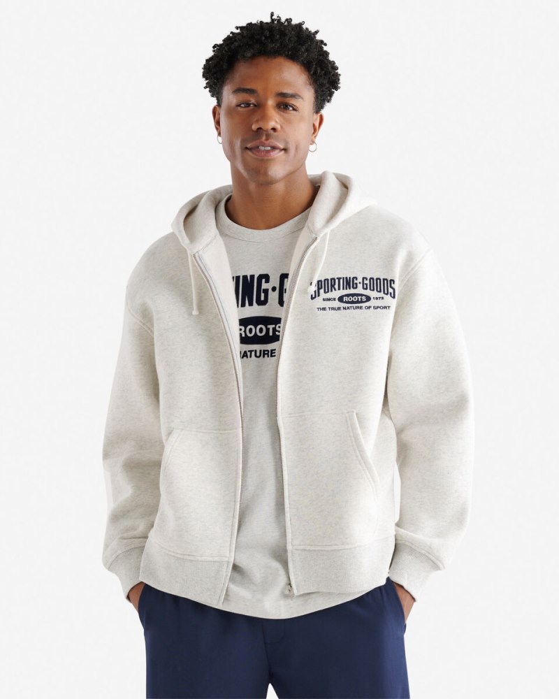 Roots Sporting Goods 99 Zip Hoodie - WHITE MIX