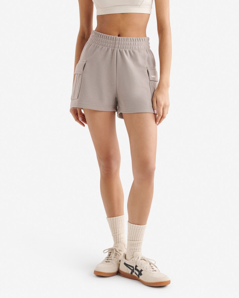 Roots Summer Cloud Cargo Sweatshort 2.5 Inch - LUNAR GREY
