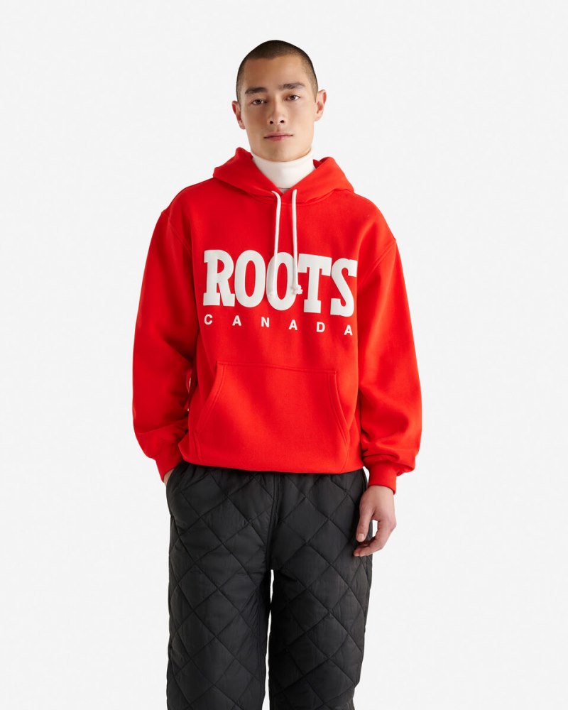 Roots Retro Kanga Hoodie - CARDINAL RED