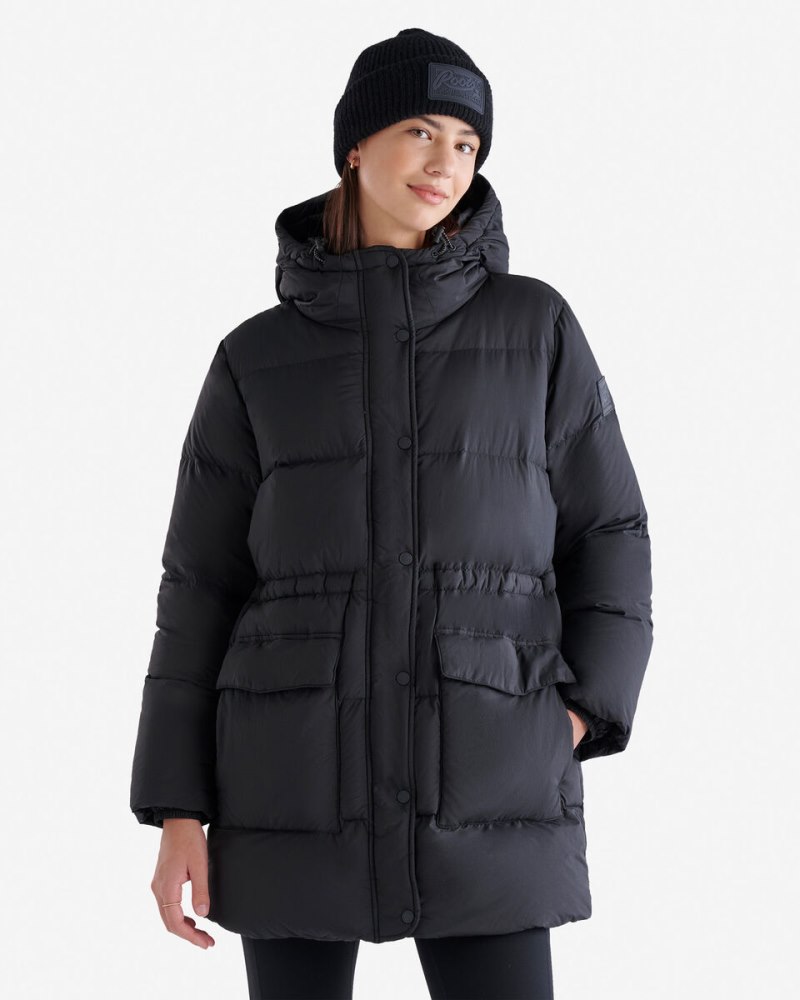 Roots Down Parka - BLACK