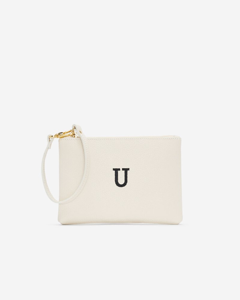 Roots Monogram Wristlet Ivory - U