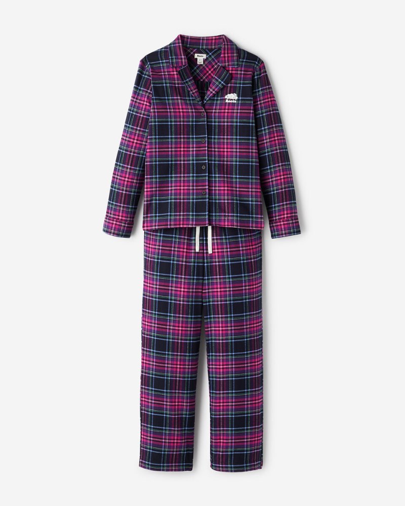Roots Womens Inglenook Pajama Set - PURPLE